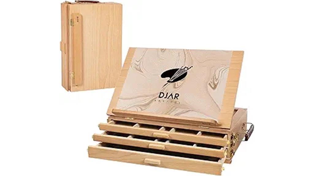 art easel with storage