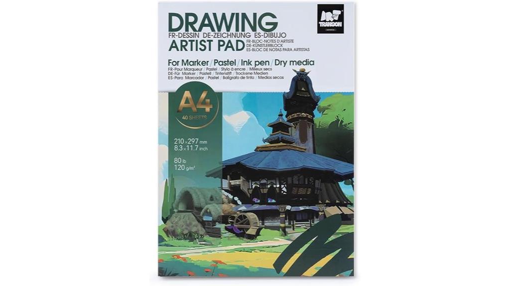 artist sketchbook with markers