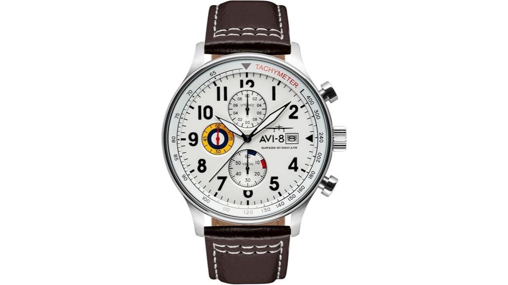 aviation inspired pilot watch