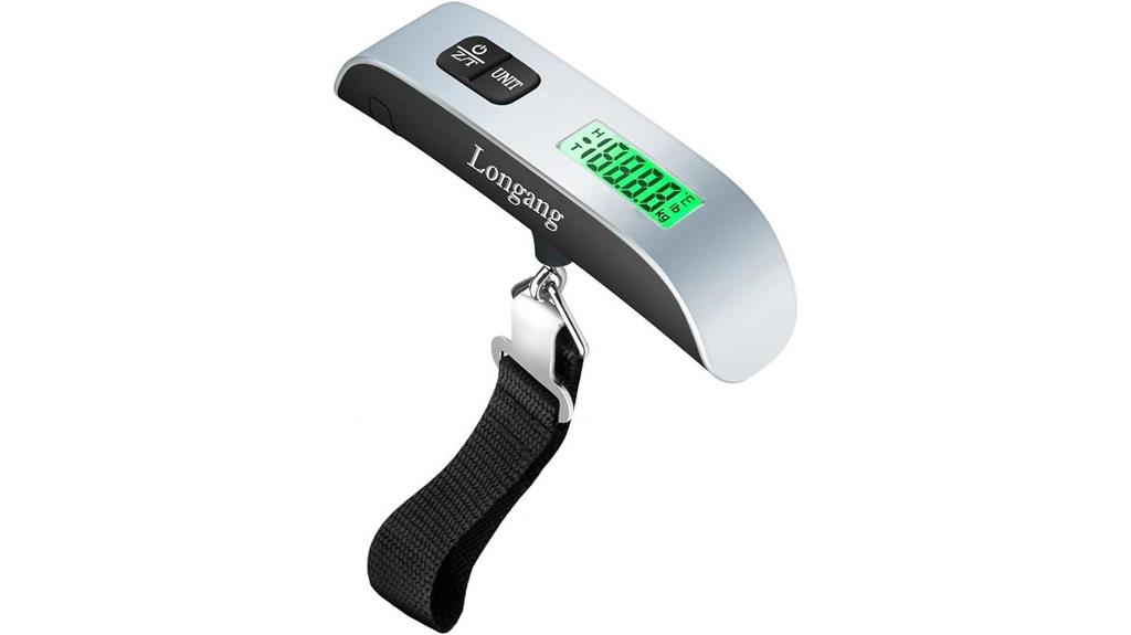 backlit travel luggage scale