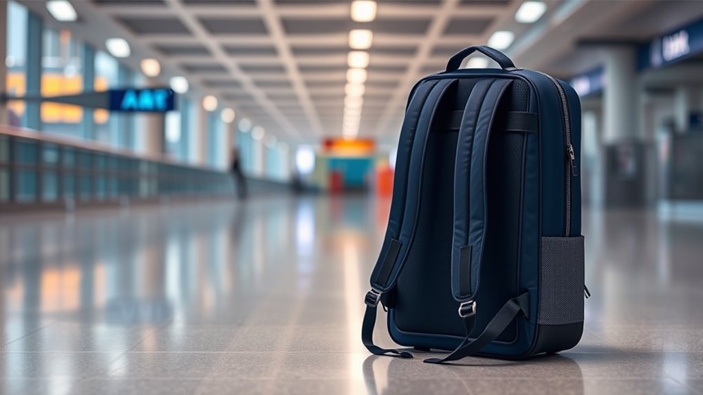 backpack size features security