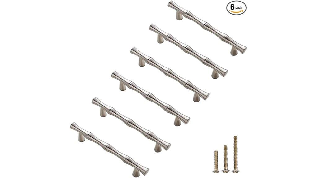 bamboo shaped zinc knob