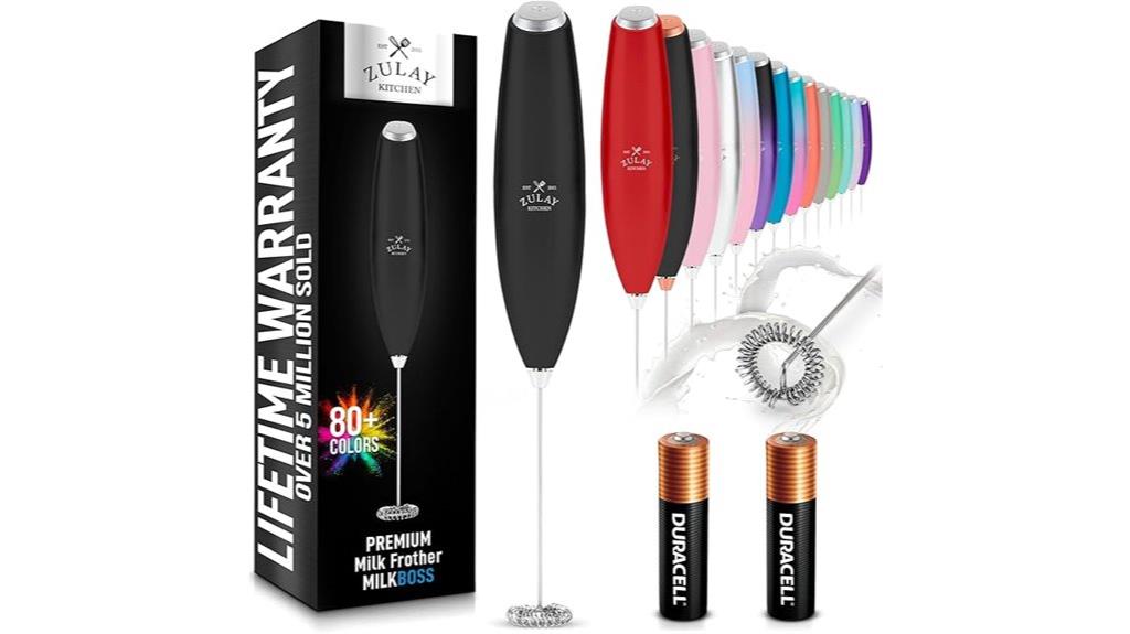 battery powered milk frother