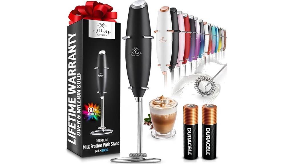 battery powered milk frother