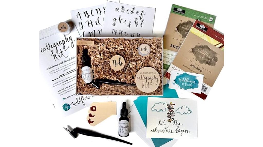 beginner calligraphy practice set