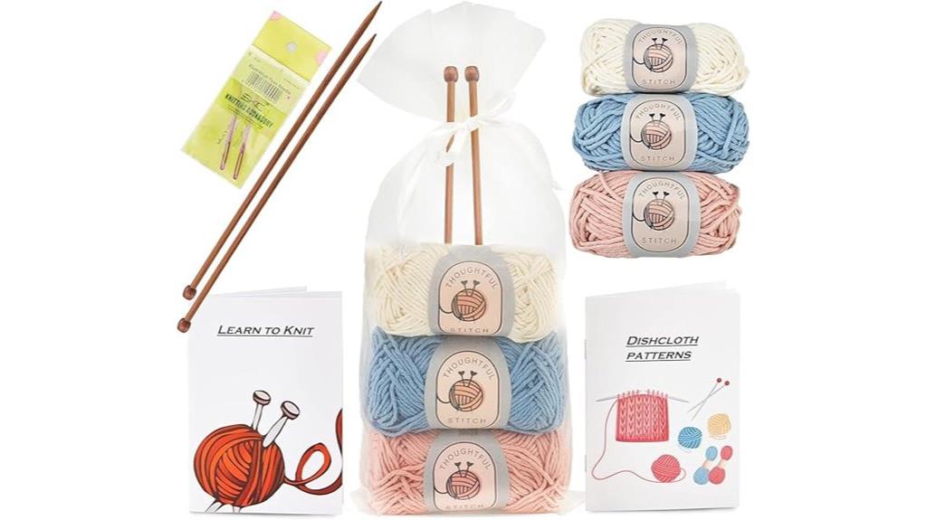 beginner friendly knitting kit