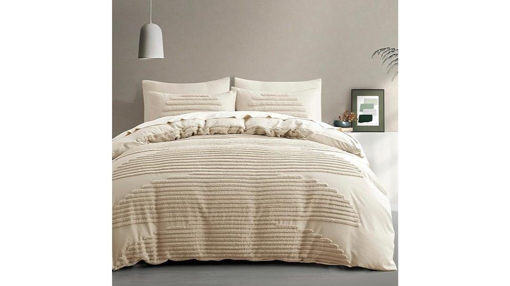 beige full queen bedding set