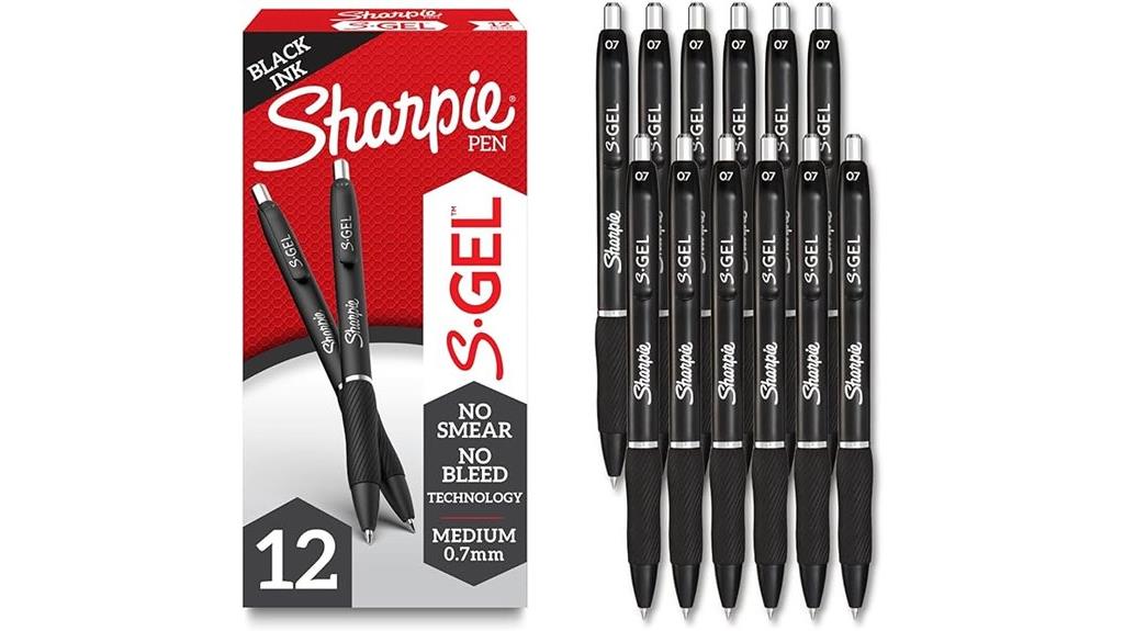 black gel pen set