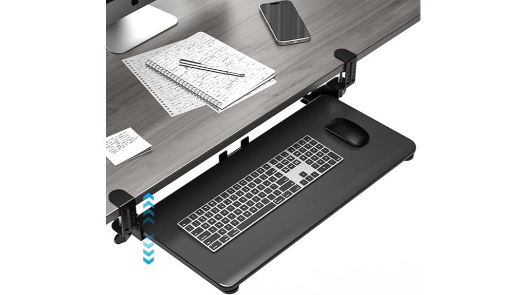 black pull out tray
