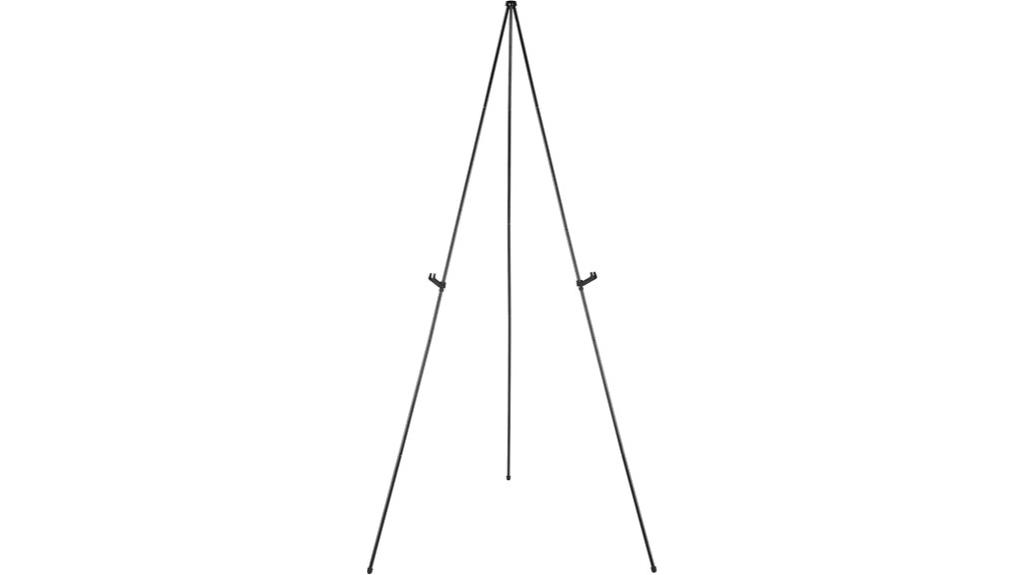 black steel display easel