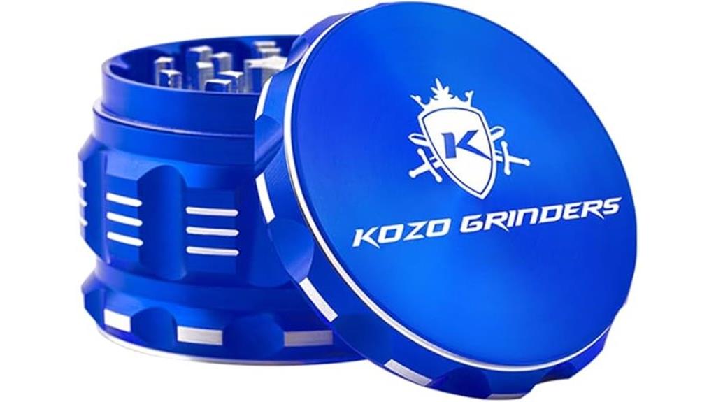 blue aluminum 2 5 inch grinder