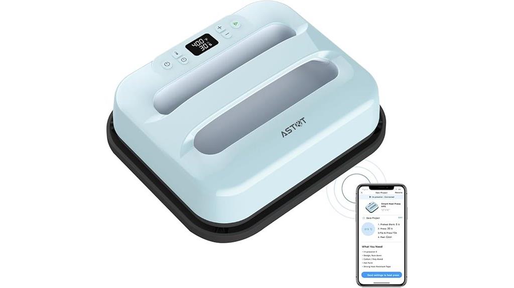bluetooth controlled heat press