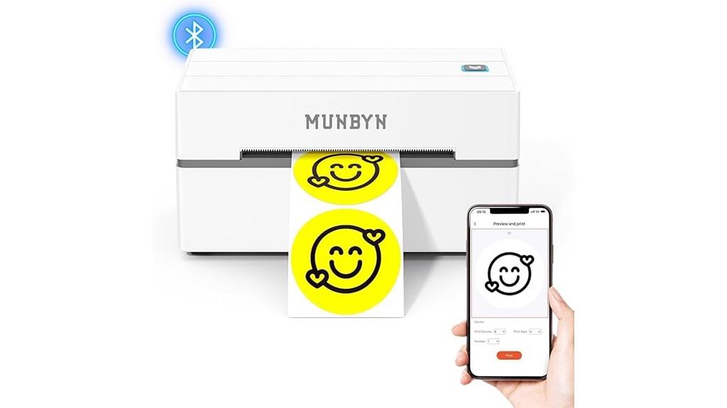 bluetooth shipping label printer