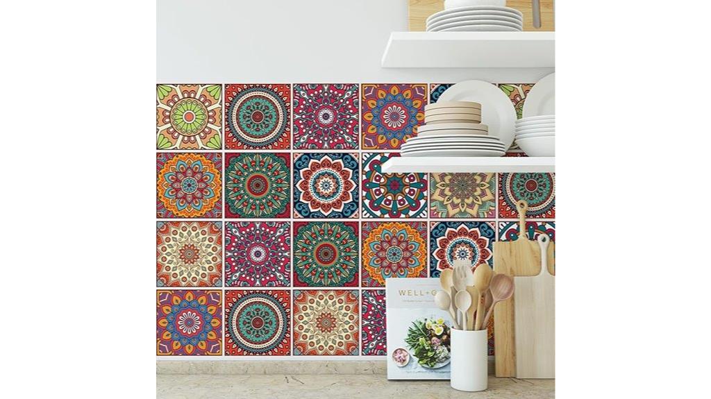 bohemian tile sticker pack