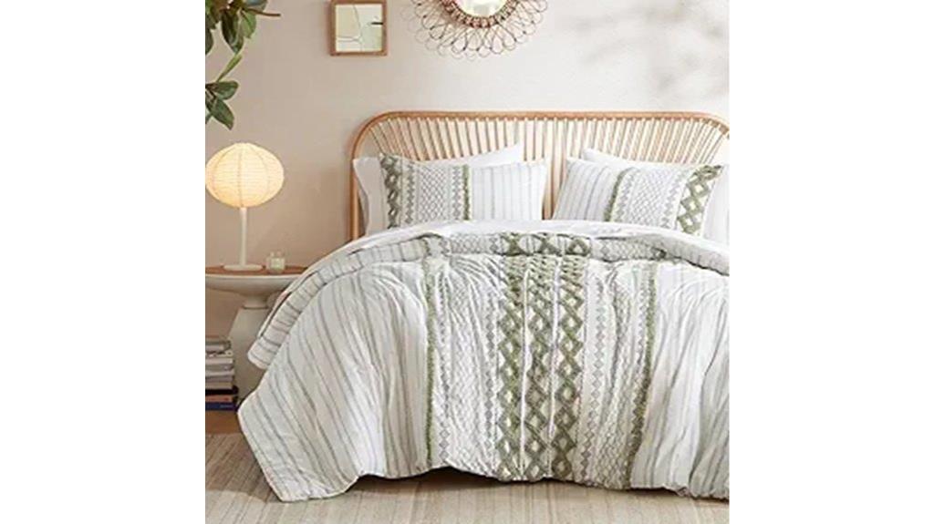 boho chenille cotton bedding