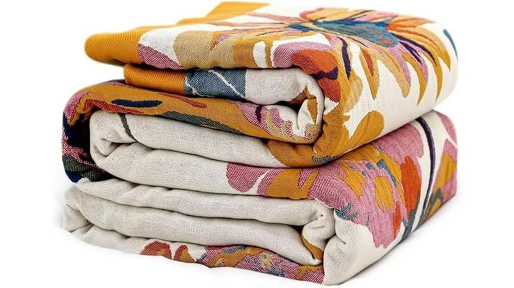 boho cotton blanket 50x60