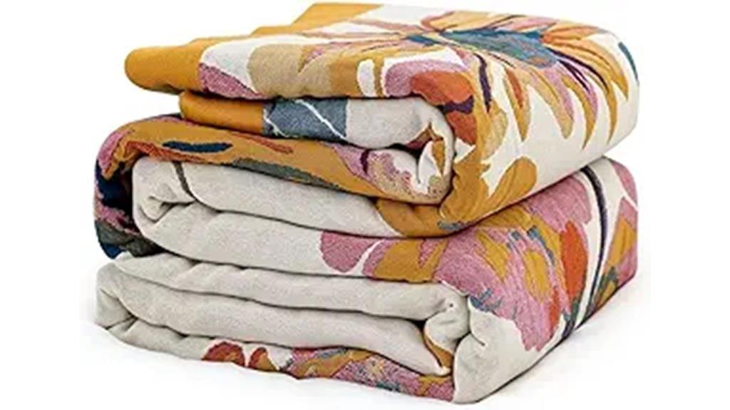 boho cotton throw blanket