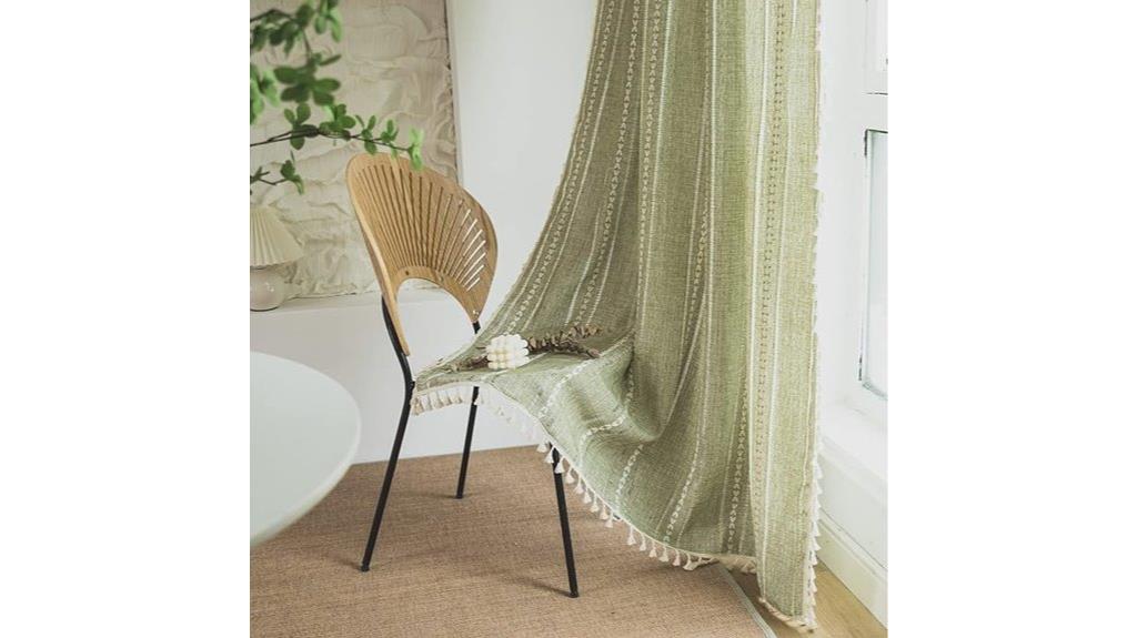 boho curtain interior decor