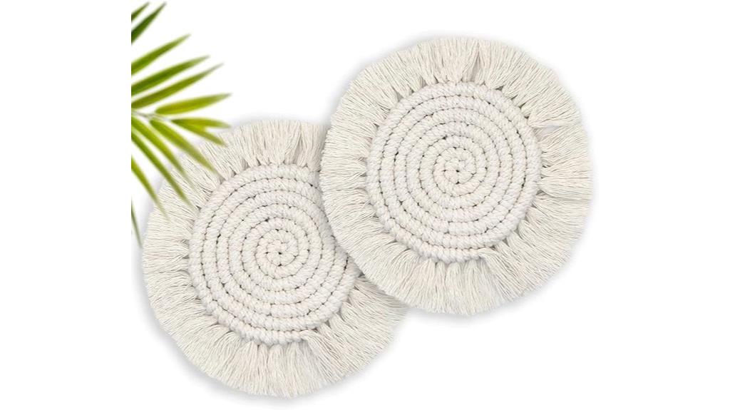 boho drink coasters set