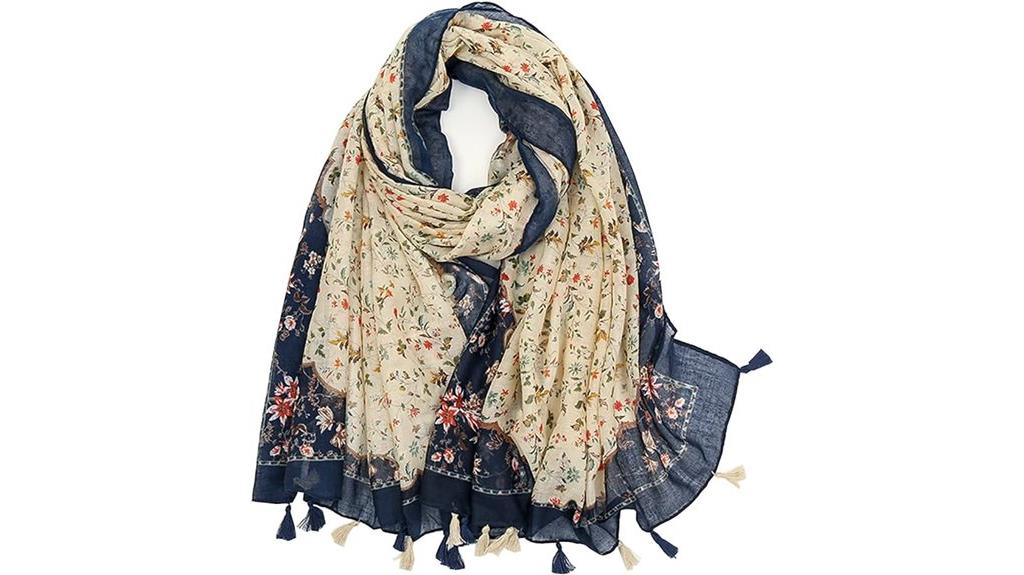 boho floral scarf