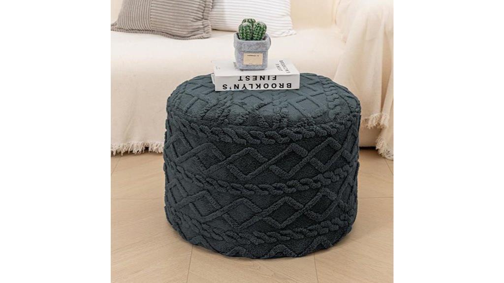 boho handmade floor ottoman
