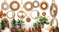 boho mirrors for decor