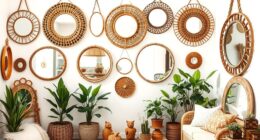 boho mirrors for decor