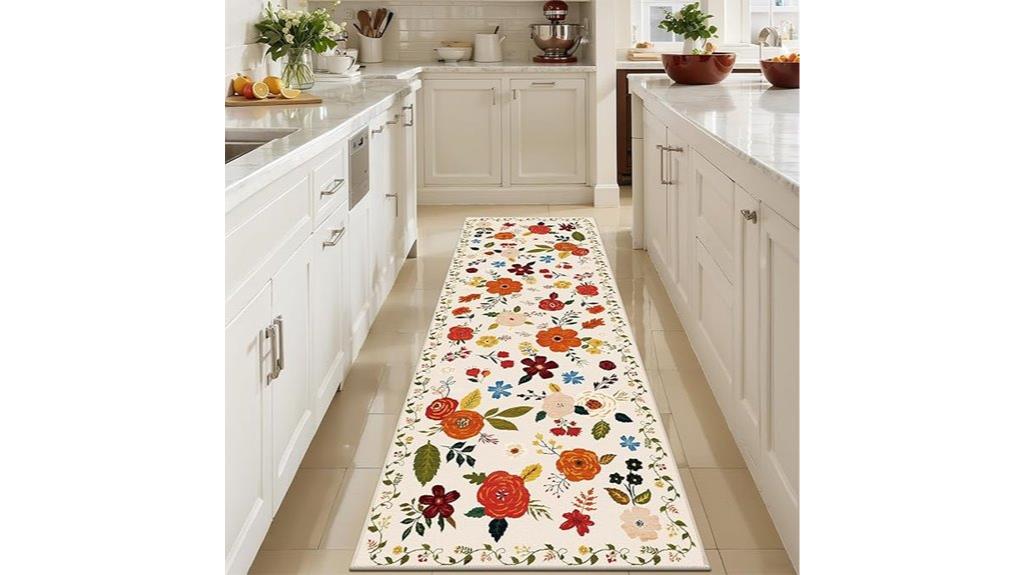 boho runner rug details