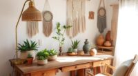 boho workspace decor ideas