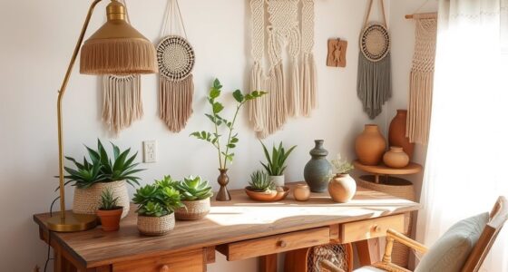 boho workspace decor ideas