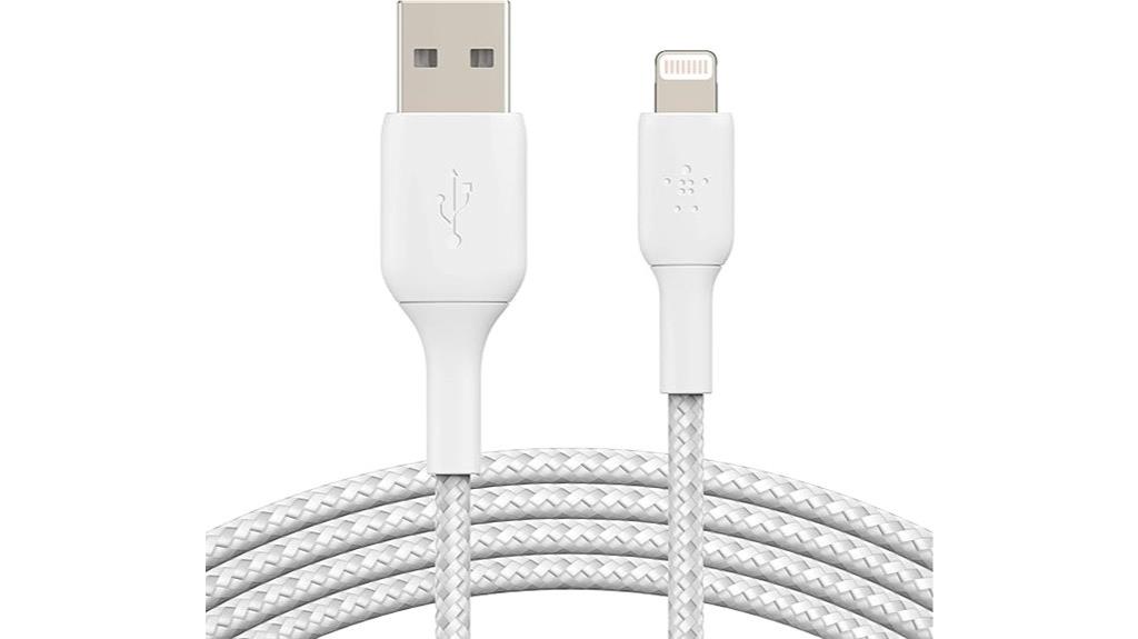 braided 2m apple charger