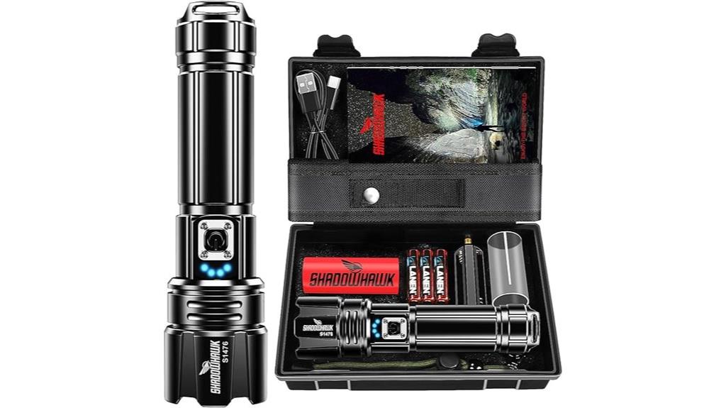 bright rechargeable led flashlight