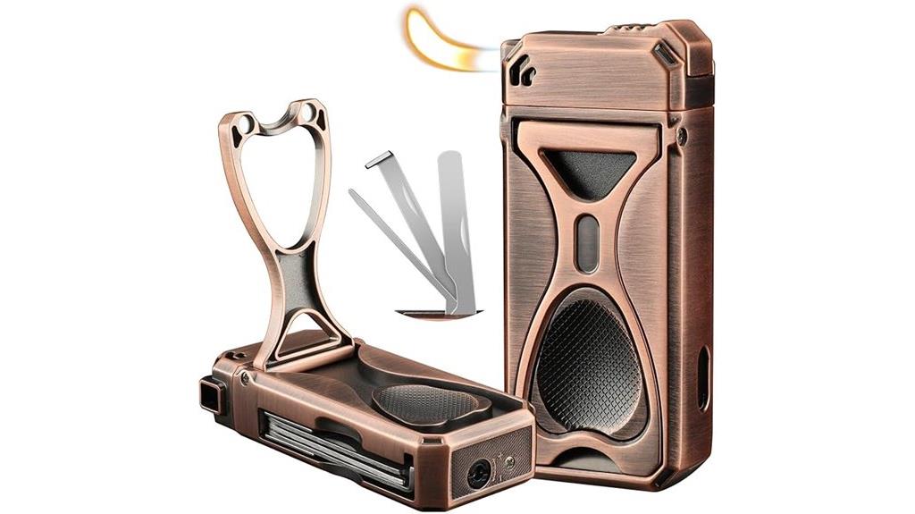 bronze pipe lighter set