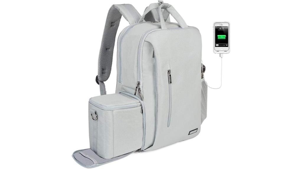 camera backpack with usb