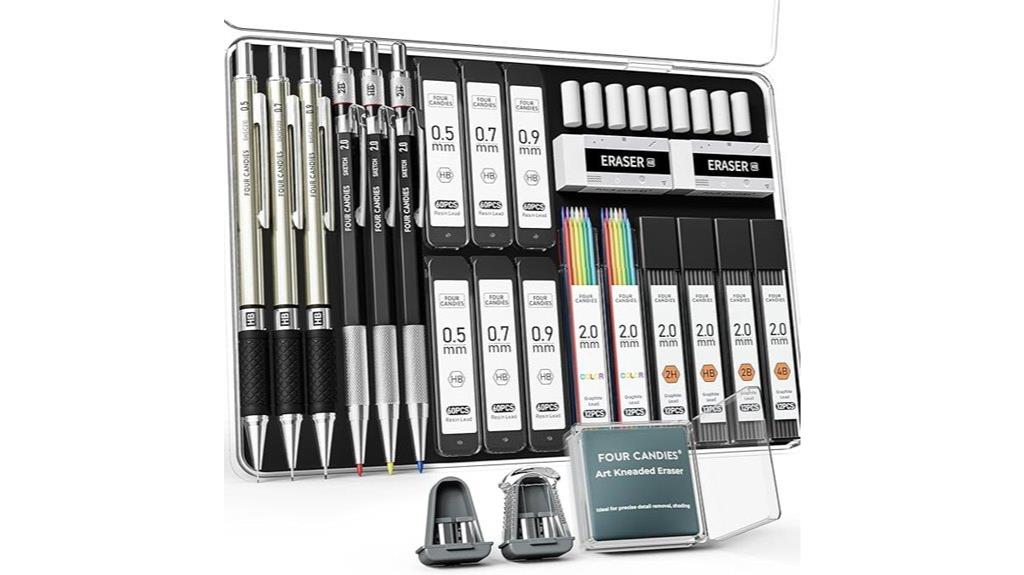 candy themed pencil set