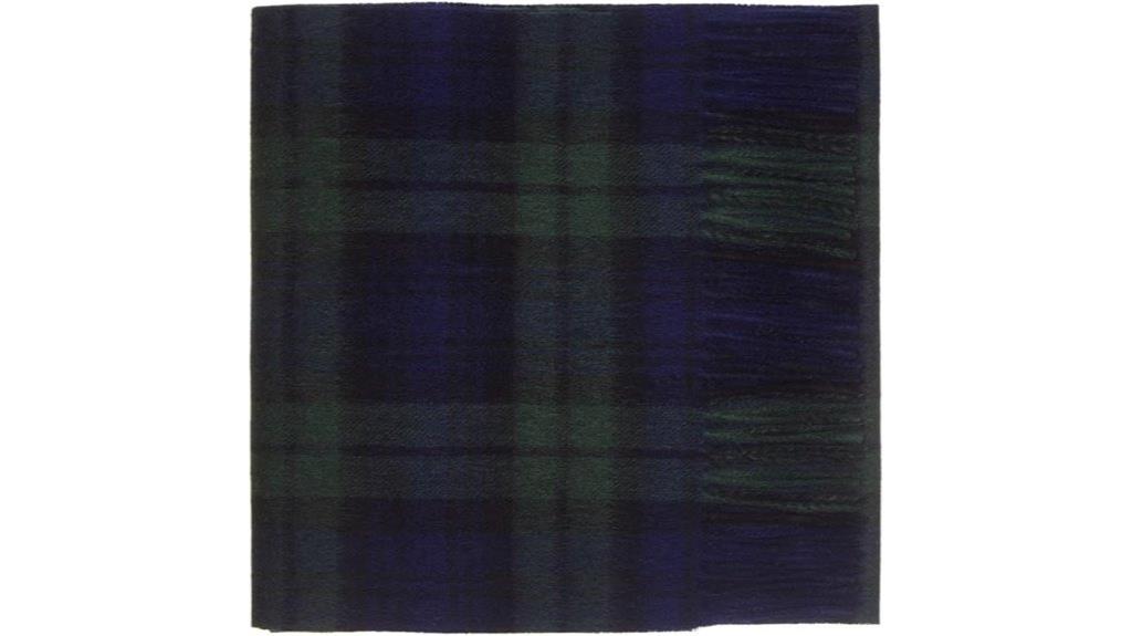 cashmere lambswool tartan scarf