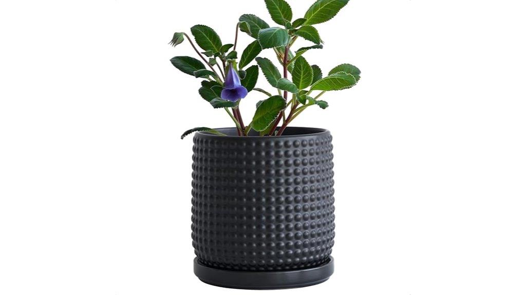 ceramic beaded stoneware pot