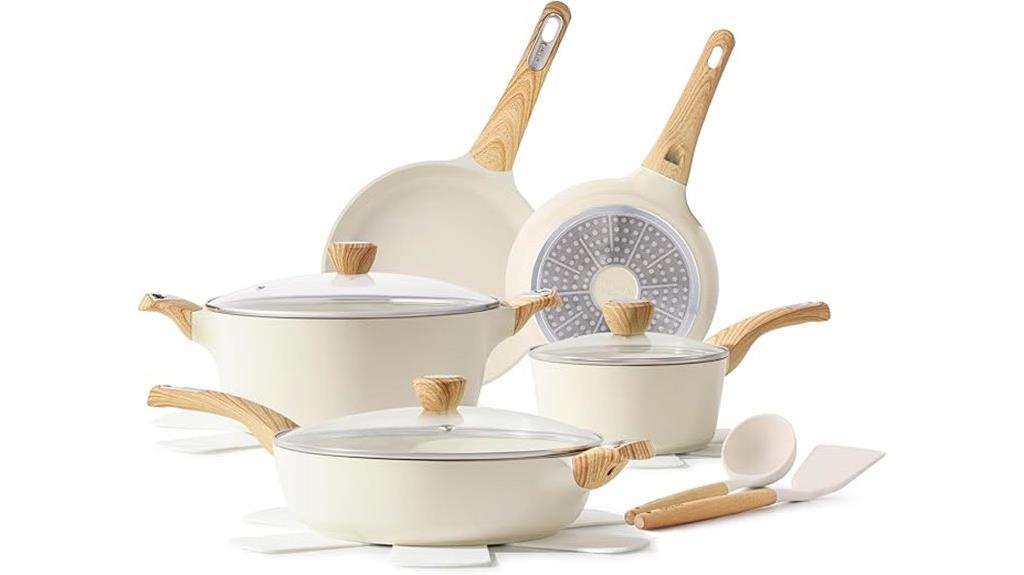ceramic non stick cookware set