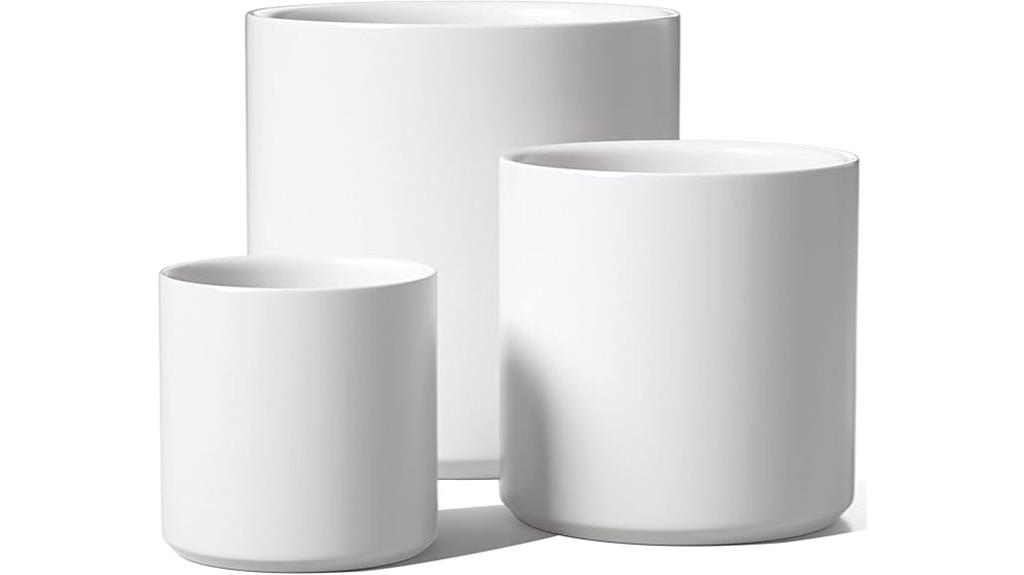 ceramic plant pots set