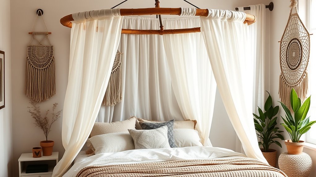 chic boho bed canopies