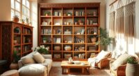 chic boho bookcase ideas