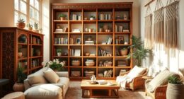 chic boho bookcase ideas