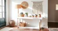 chic boho console tables