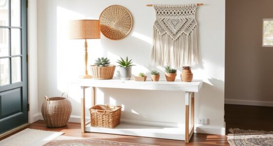 chic boho console tables