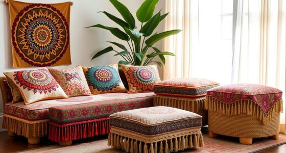chic boho ottoman selections