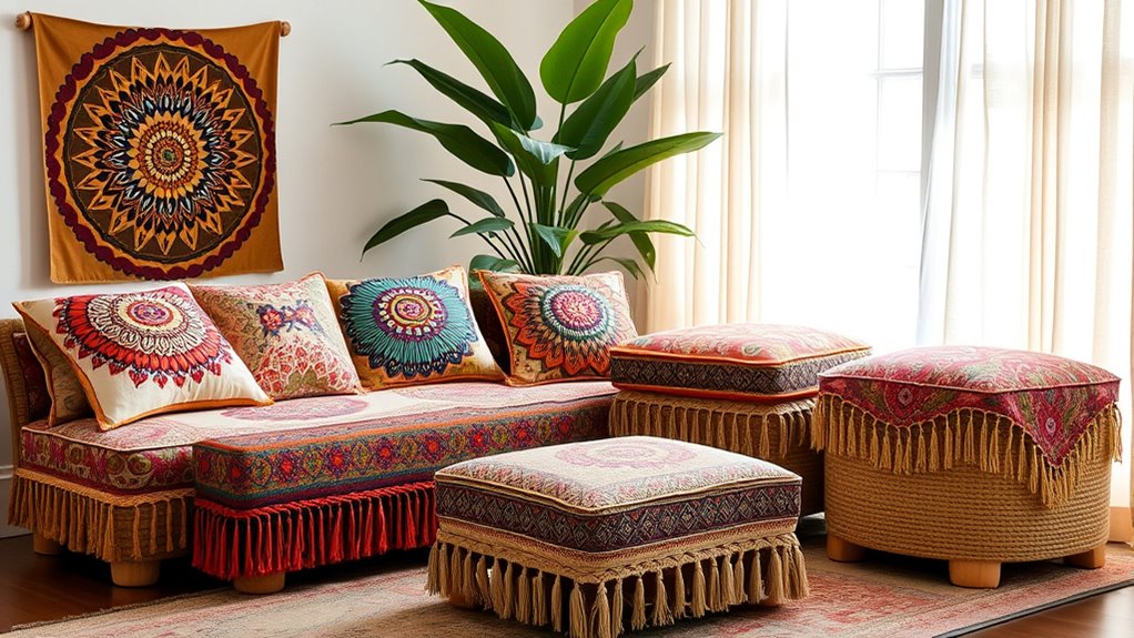 chic boho ottoman selections