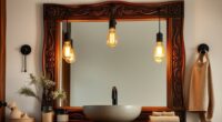 chic boho vanity lighting