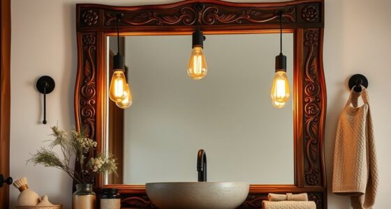 chic boho vanity lighting