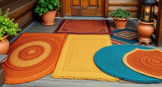 chic handwoven boho mats