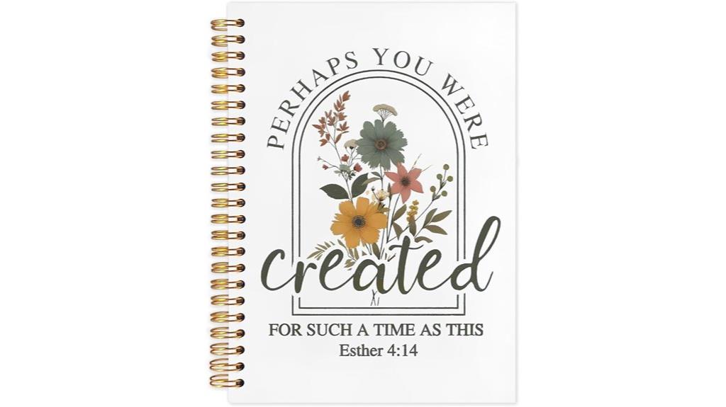 christian floral journal cover